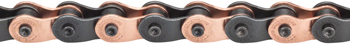 The Shadow Conspiracy Interlock V2 Chain - Single Speed, 1/2" x 1/8", 98 Links, Half Link Chain, Copper/Black EA Chains