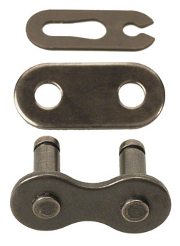 KMC 415H Master Link - Single Speed 1/2" x 3/16", Gray Black EA Chain Links and Pins