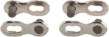 KMC MissingLink CL559R Connector - 10-Speed, Reusable, Silver, 2 Pairs/Card Silver EA Chain Links and Pins