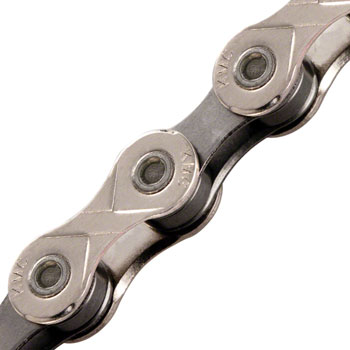 KMC X10 Chain - 10-Speed, 116 Links, Silver/Black Silver/Gray EA Chains