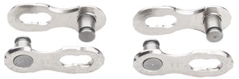 KMC MissingLink-11 Connector - 11-Speed, Reusable, Silver, 2 Pairs/Card Silver PAK Chain Links and Pins