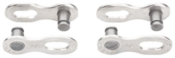 KMC MissingLink CL559CR Connector for Campagnolo - 10-Speed, Reusable, Silver, 2 Pairs/Card Silver PAK Chain Links and Pins