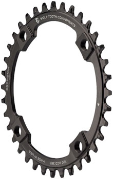 Wolf Tooth 120 BCD Chainring - 36t, 120 BCD, 4-Bolt, Drop-Stop A, Black EA Chainrings