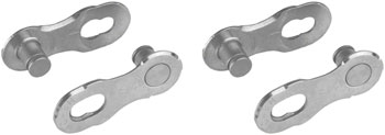 KMC MissingLink-12 Connector - 12-Speed, Silver, 2 Pairs/Card Silver EA Chain Links and Pins