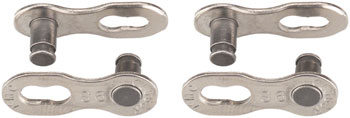 KMC MissingLink-9R (Reusable) (2 Pairs) Silver EA Chain Links and Pins