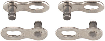 KMC MissingLink CL571R 7.1mm Connector - 7,8-Speed, Reusable, Silver, 2 Pairs/Card Silver EA Chain Links and Pins