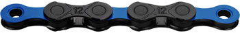 KMC DLC 12 Chain - 12-Speed, 126 Links, Black/Blue EA Chains