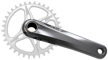 Shimano XTR FC-M9125-1 Crankset - 170mm, 12-Speed, 1x, Direct Mount, Hollowtech II Spindle Interface Gray EA Crankset