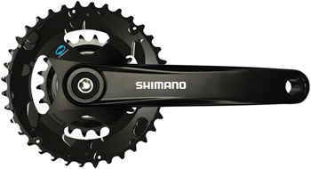 Shimano FC-M315-B2 Crankset - 170mm, 7/8-Speed, Riveted, JIS Square Taper Spindle Interface, 51.8mm Chainline, Black EA Crankset