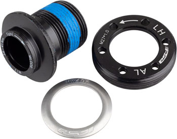 Full Speed Ahead QR-20 Self Extracting Crank Bolt Assembly - M17 Bolt with M27 Cap, Anodized Black EA Crank Arm Fixing Bolt