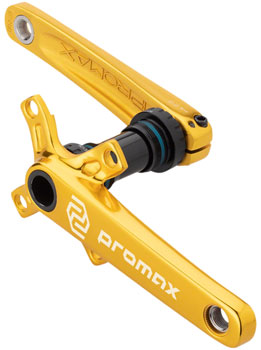 Promax CF-2 Crankset - 160mm, 24mm Spindle, 2-Piece, 68mm English BB Included, Gold EA BMX Crankset