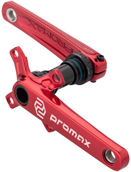 Promax CF-2 Crankset - 160mm, 24mm Spindle, 2-Piece, 68mm English BB Included, Red EA BMX Crankset