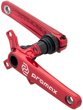 Promax CF-2 Crankset - 170mm, 24mm Spindle, 2-Piece, 68mm English BB Included, Red EA BMX Crankset