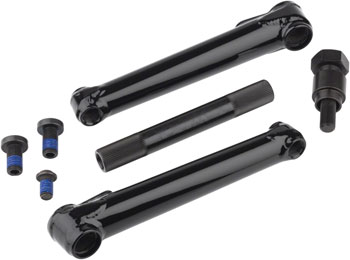 Cult Crew BMX Crankset - 165mm, 19mm Spindle, Black SET BMX Crankset