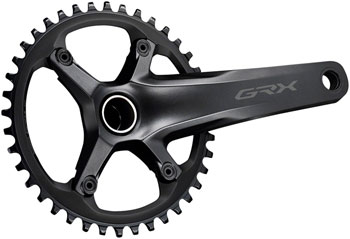 Shimano GRX FC-RX600-1 Crankset - 170mm, 11-Speed, 40t, 110 BCD, Hollowtech II Spindle Interface, Black EA Crankset