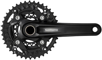 Shimano FC-MT500-3 Crankset - 175mm, 10-Speed, 40/30/22t, 96/64 BCD, Black EA Crankset