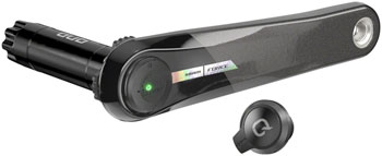 SRAM Force AXS Wide Left Crank Arm and Power Meter Spindle Assembly - 167.5mm, 12-Speed, DUB Spindle Interface, Iridescent Gray, D2 Iridescent Gray EA Left Crank Arm