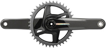 SRAM Force 1 Crankset - 175mm, 12-Speed, 40t, Direct Mount, DUB Spindle Interface, Iridescent Gray, D2 Iridescent Gray EA Crankset