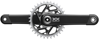 SRAM XX SL Eagle T-Type Crankset - 170mm, 12-Speed, 34t Chainring, Direct Mount, DUB Spindle Interface, Black EA Crankset