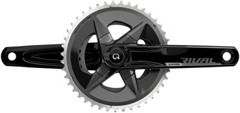 SRAM Rival AXS Wide Power Meter Crankset - 175mm, 12-Speed, 43/30t Yaw, 94 BCD, DUB Spindle Interface, Black, D1 Black EA Crankset