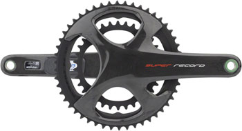 Campagnolo Super Record Crankset with Stages Power Meter - 175mm, 12-Speed, 50/34t, 112/146 Asymmetric BCD, Ul-Tq Interface, Carbon EA Crankset