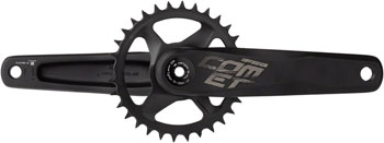 Full Speed Ahead Comet HD Modular 1x Crankset - 175mm, 11/12-Speed, 32t, Direct Mount, MegaExo Spindle Interface, Black, 177mm Q-Factor Black EA Crankset
