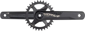 Full Speed Ahead V-Drive Modular 1x Crankset - 175mm, 11/12-Speed, 32t, Direct Mount, MegaExo Spindle Interface, Black EA Crankset