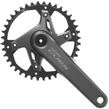 Shimano CUES FC-U6000-1 Crankset - 175mm, 9/10/11-Speed, 40t, Asymmetric 110 BCD, Hollowtech II, Black EA Crankset