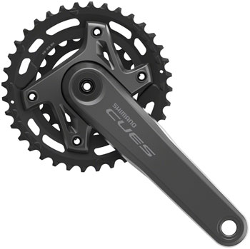 Shimano CUES FC-U6000-2 Crankset - 170mm, 9/10/11-Speed, 36/22t, Asymmetric 96 BCD, Hollowtech II, Black EA Crankset