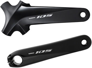 Shimano 105 FC-R7000 Crankset - 175mm, 11-Speed, W/O Rings, 110 BCD, Hollowtech Crank Arms, Hollowtech II Spindle Interface, Black EA Crankset