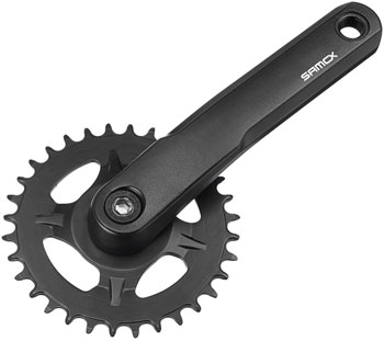 SAMOX AM38J Crankset - 160mm, 11-Speed, 30t, Direct Mount Samox, JIS Square Taper Spindle Interface, Spindle Bolts Sold Separate, Black SET Crankset