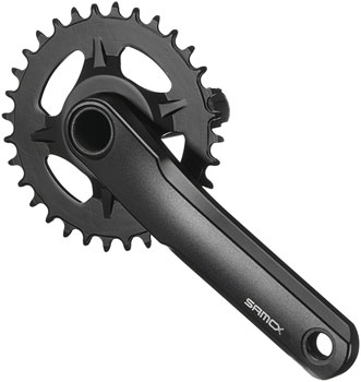SAMOX TAM38J Crankset - 135mm, 11-Speed, 30t, Direct Mount Samox, 24mm CrMo Crank Spindle, Black SET Crankset