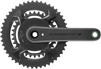 Campagnolo Super Record S Wireless Power Meter Crankset - 165mm, 12-Speed, 50/34t, Campy 121/88 Asym BCD, Ultra Torque Spindle, Carbon EA Crankset