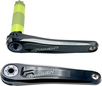 Full Speed Ahead Gradient Modular 1x Crankset - 165mm, Fits Shimano and SRAM 11/12-Speed Drivetrains, 30mm BB392EVO Spindle, Black SET Crankset
