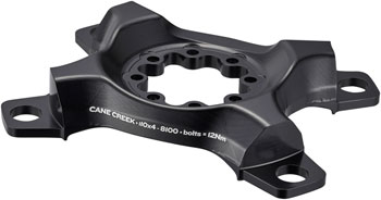 Cane Creek eeWings Chainring Spider - 4-Bolt, 110 Asymmetric BCD, 8-Bolt Mount Type, For Shimano Ultegra 8100, Black EA Crank Spider