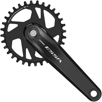 Shimano ESSA FC-U2000-1 Crankset - 175mm, 7/8-Speed, 32t, Riveted, Square Taper JIS Spindle Interface, Black EA Crankset