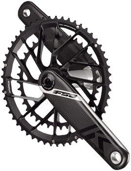 Full Speed Ahead K-Force Team Edition 2x Crankset -165mm, 50/34t, 11-Speed, Direct Mount Chainring, 386EVO Spindle, Carbon/Black EA Crankset