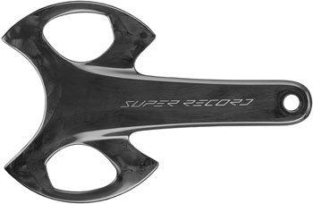 Campagnolo Super Record 13 2x Crankset - 170mm, 13-Speed, Ultra-Torque Spindle, Carbon Black EA Crankset
