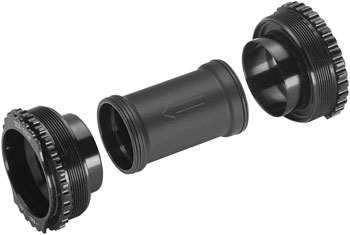 Campagnolo Super Record QCK-TECH T47 Threaded Bottom Bracket Cup Kit - For use with Ultra-Torque Crank Spindles, 86mm, Black EA Bottom Brackets