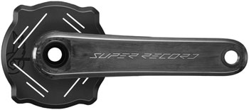 Campagnolo Super Record 13 1x Crankset - 170mm, 13-Speed, Ultra-Torque Spindle, 45.8mm Chainline, Carbon Black EA Crankset