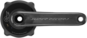 Campagnolo Super Record 13 1x Power Meter Crankset - 170mm, 13-Speed, Ultra-Torque Spindle, 45.8mm Chainline, Carbon Black EA Crankset