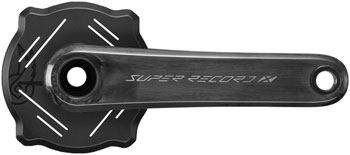 Campagnolo Super Record X 13 1x Crankset - 170mm, 13-Speed, Ultra-Torque Spindle, 47.5mm Chainline, Carbon Black EA Crankset