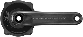 Campagnolo Super Record X 13 1x Power Meter Crankset - 170mm, 13-Speed, Ultra-Torque Spindle, 47.5mm Chainline, Carbon Black EA Crankset