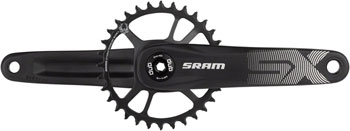 SRAM SX Eagle Boost Crankset - 165mm, 12-Speed, 32t, Direct Mount, DUB Spindle Interface, Black, A1 Black EA Crankset