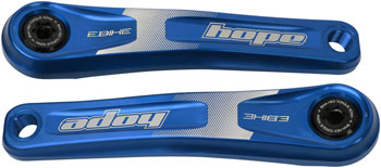 Hope Ebike Crank Arm Set - 155mm, ISIS, Specialized Offset, Blue EA Ebike Crankset