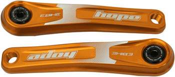 Hope Ebike Crank Arm Set - 165mm, ISIS, Standard Offset, Orange EA Ebike Crankset