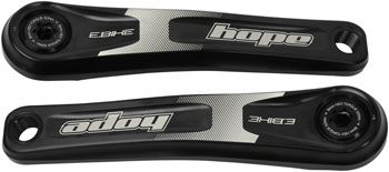 Hope Ebike Crank Arm Set - 165mm, ISIS, Standard Offset, Black EA Ebike Crankset