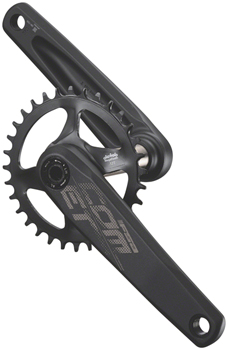 Full Speed Ahead Comet Modular Crankset - 170mm, 11/12-Speed, 32t, Direct Mount, Full Speed Ahead MegaExo Spindle Interface, Black SET Crankset
