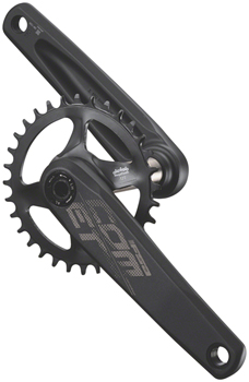 Full Speed Ahead Comet Modular Crankset - 175mm, 11/12-Speed, 32t, Direct Mount, Full Speed Ahead MegaExo Spindle Interface, Black SET Crankset