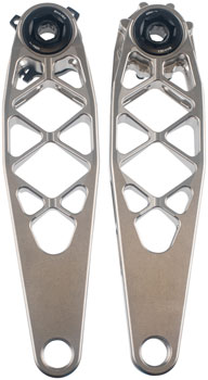 5DEV Titanium MTB Crankset - 165mm, 8-Bolt DM Chainring Interface, Raw Ti Raw Titanium EA Crankset